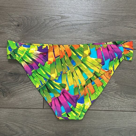 Trina Turk Polynesian Palms Two Piece Tankini Hipster Bottoms Multicolor *Size 8 - Picture 9 of 15